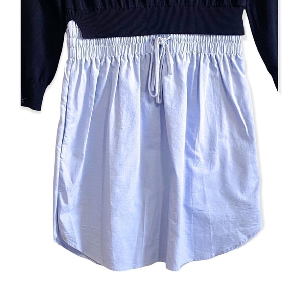 Carven Blue  'Oxford' contrast dress, Size S - Picture 5 of 14